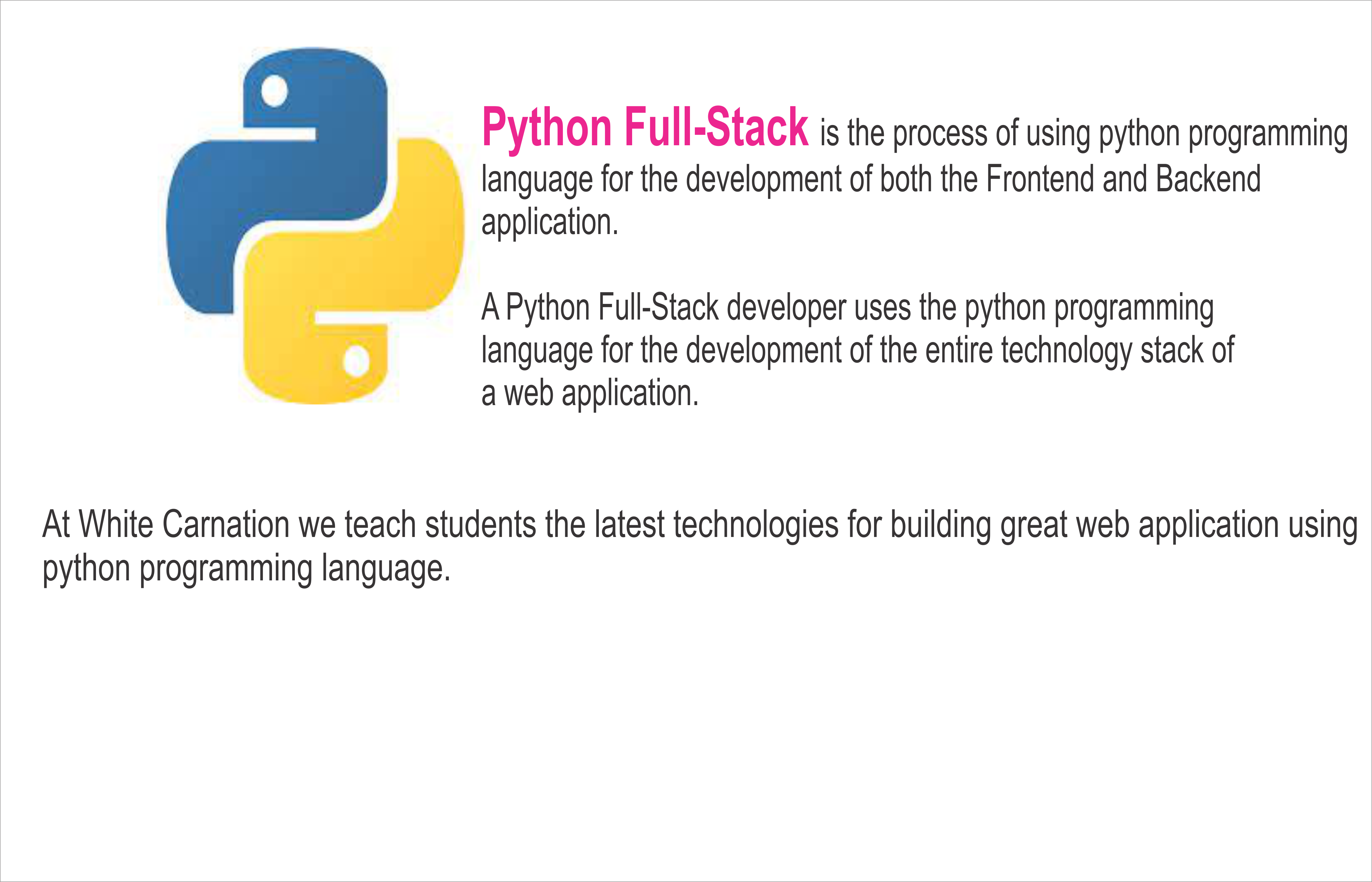 Python Fullstack